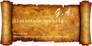 Glattstein Ancilla névjegykártya
